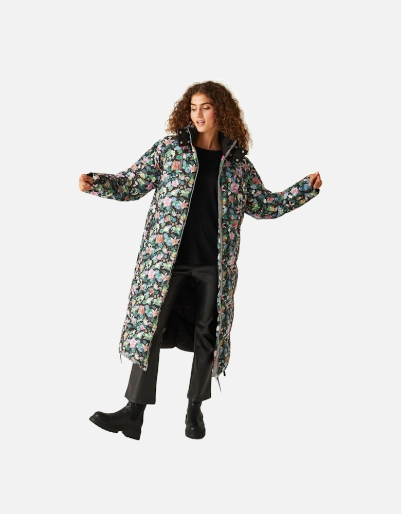 Womens/Ladies Christian Lacroix Milhaud Floral Longline Padded Jacket