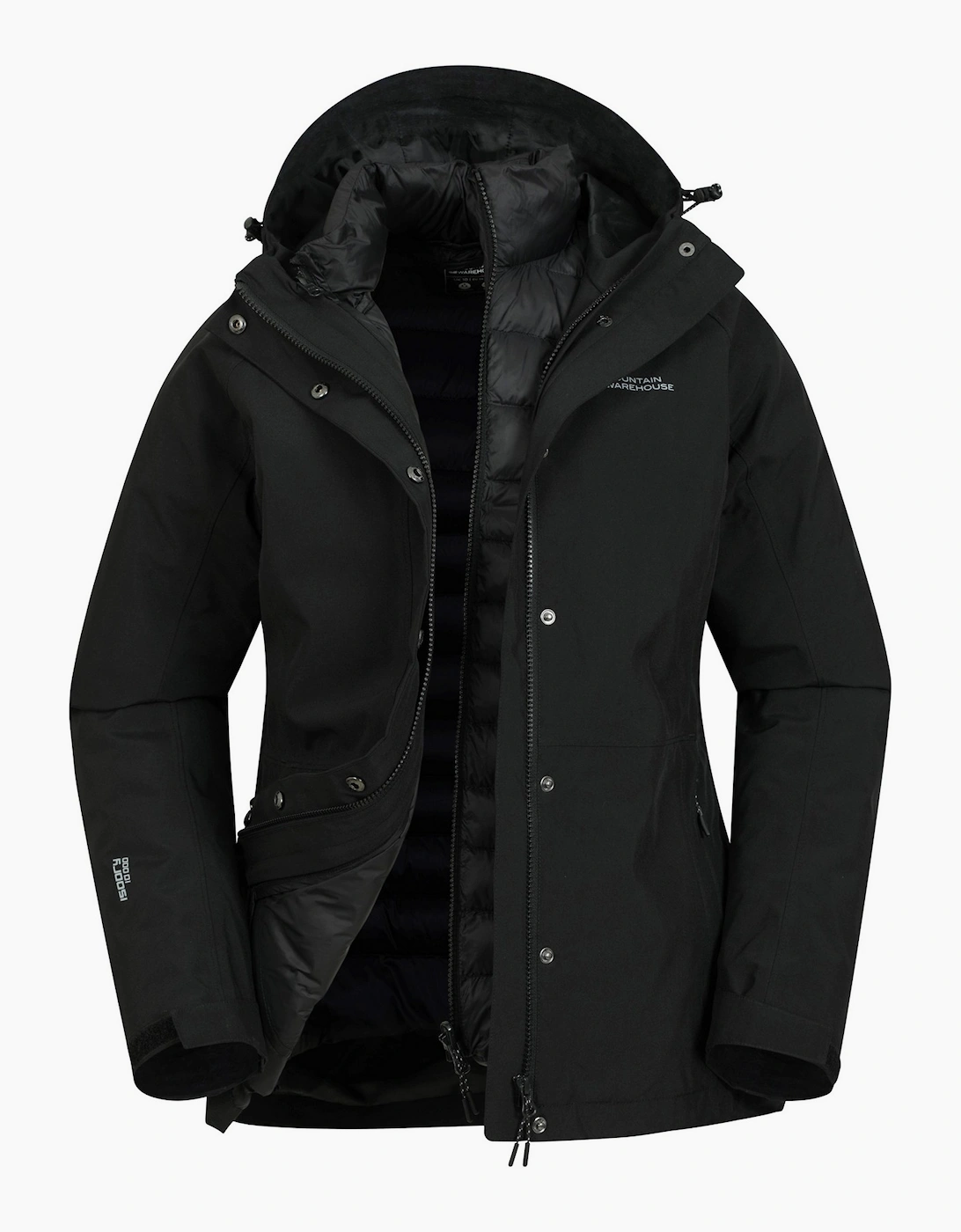 Mountain Warehouse Women's Mountain Warehouse Womens/Ladies Alaskan 3 in 1 Padded Jacket - Black