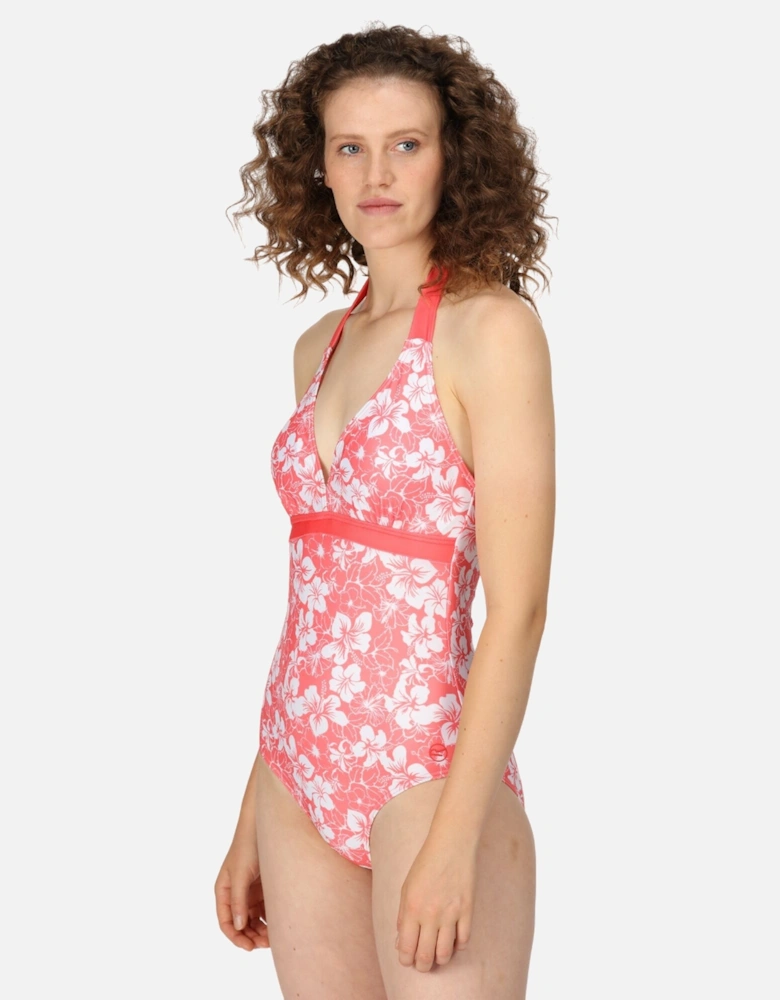 Womens/Ladies Flavia Hibiscus One Piece Swimsuit