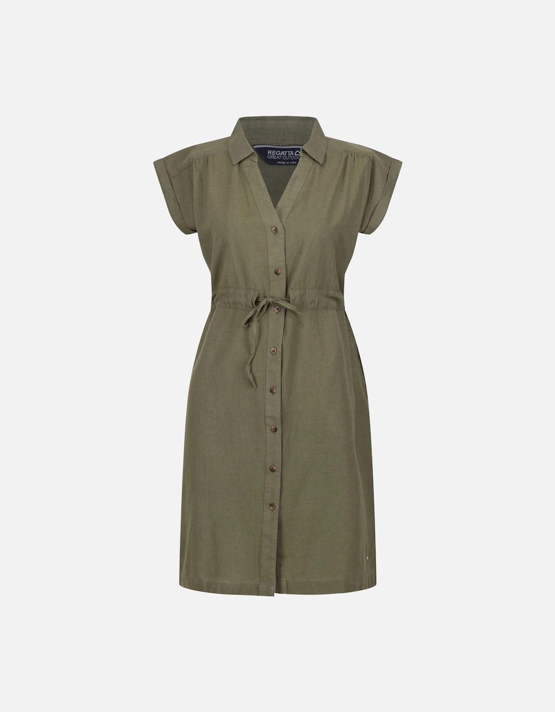 Womens/Ladies Rura Lightweight Button Detail Shirt Dress, 6 of 5