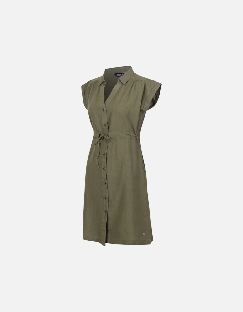 Womens/Ladies Rura Lightweight Button Detail Shirt Dress