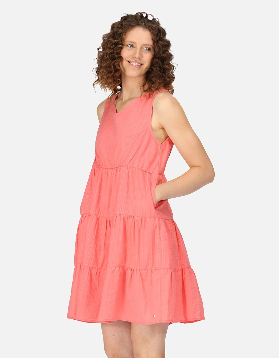 Womens/Ladies Zariah Tiered Casual Dress