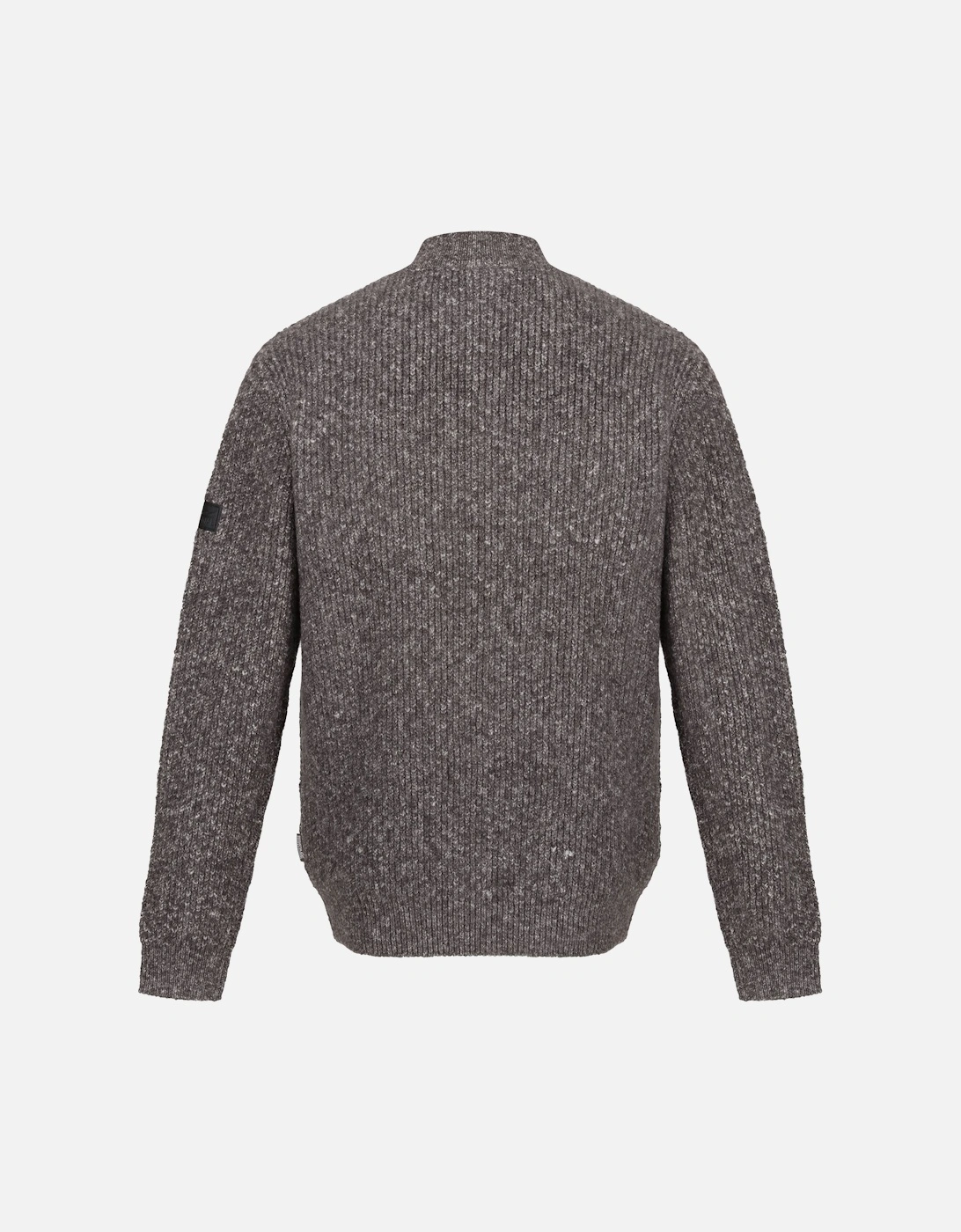 Mens Solomon Marl Knitted Zip Neck Sweatshirt