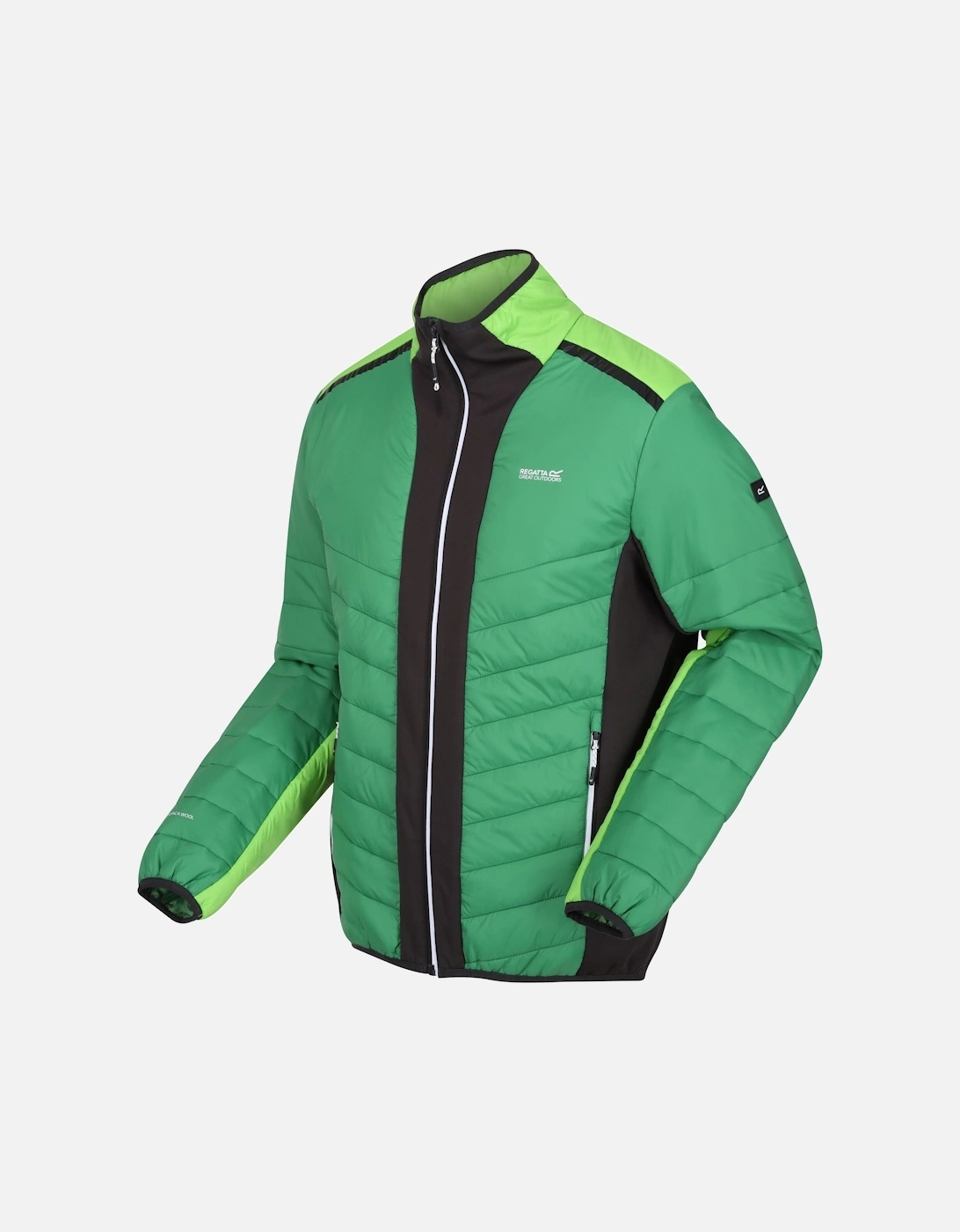 Mens Halton VII Contrast Panel Baffled Padded Jacket