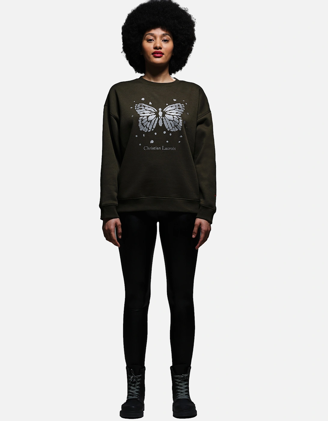 Womens/Ladies Christian Lacroix Beauvision Butterfly Sweatshirt
