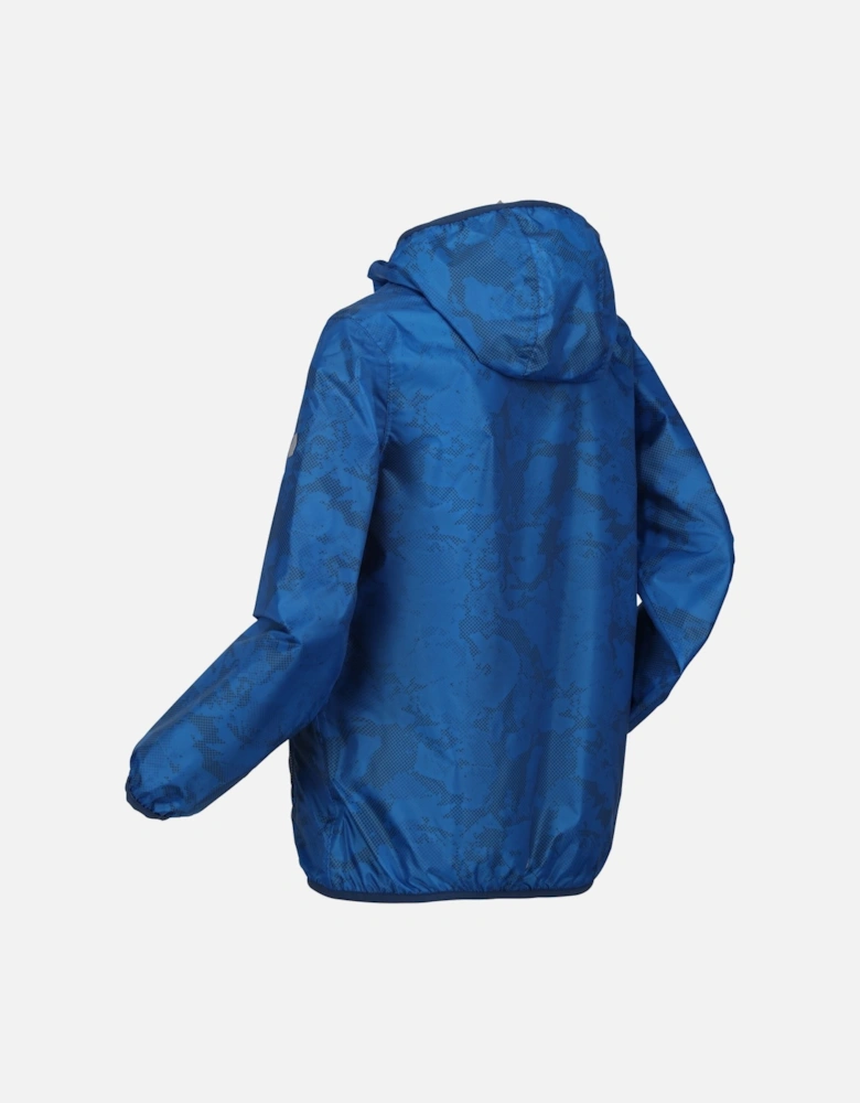 Childrens/Kids Lever Printed Packaway Waterproof Jacket