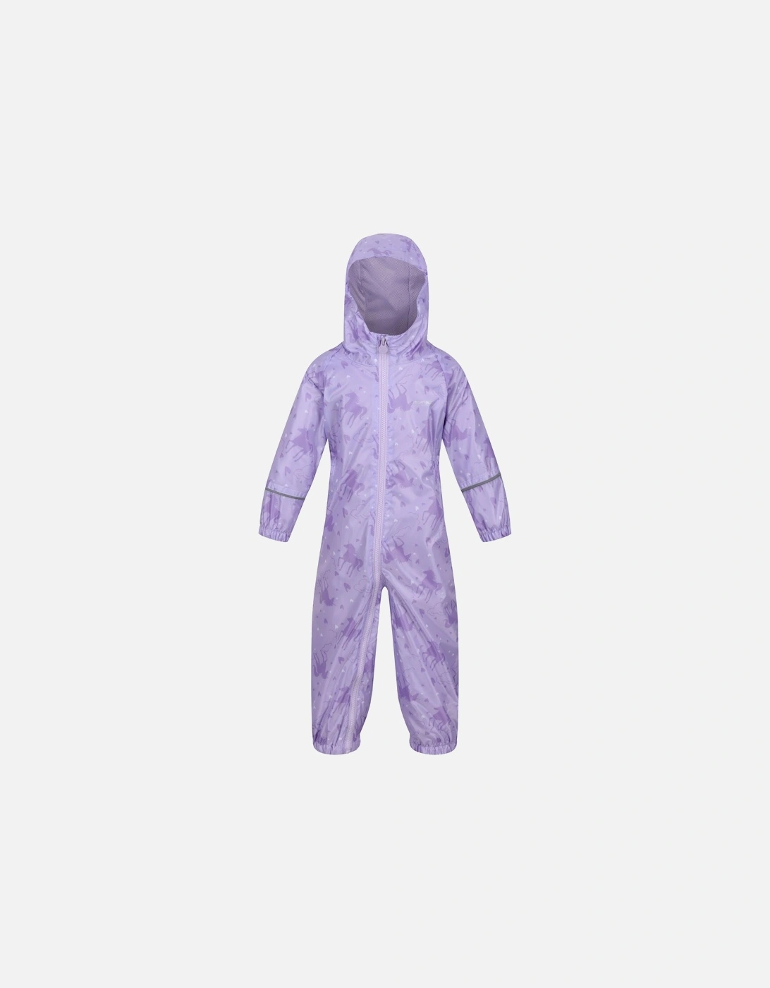 Childrens/Kids Pobble Unicorn Waterproof Puddle Suit, 6 of 5