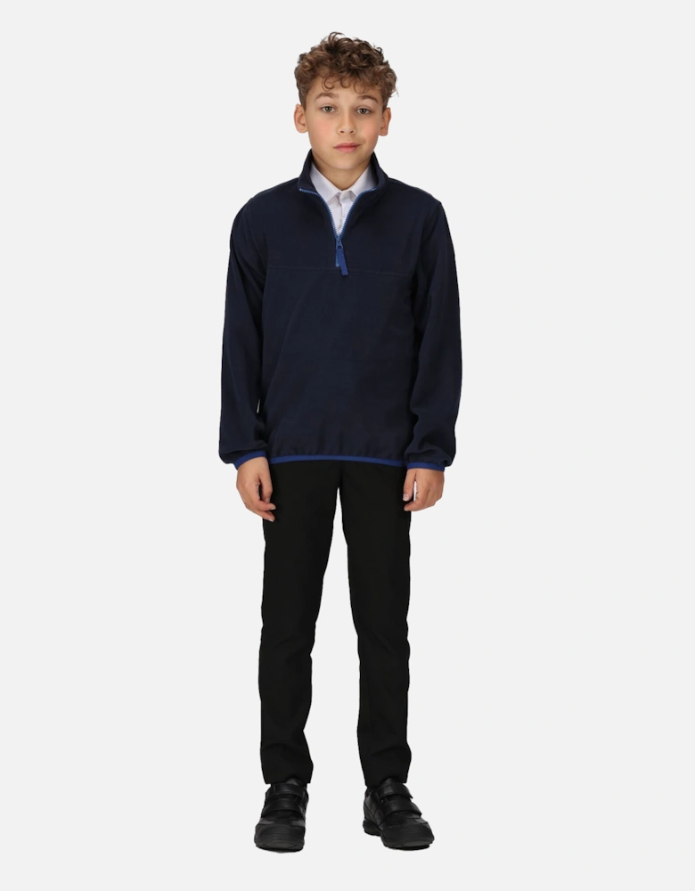 Childrens/Kids Microfleece Half Zip Fleece