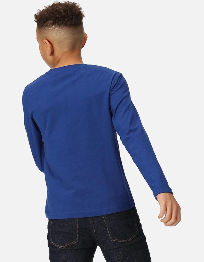Childrens/Kids Wenbie III Jumping Cotton Long-Sleeved T-Shirt