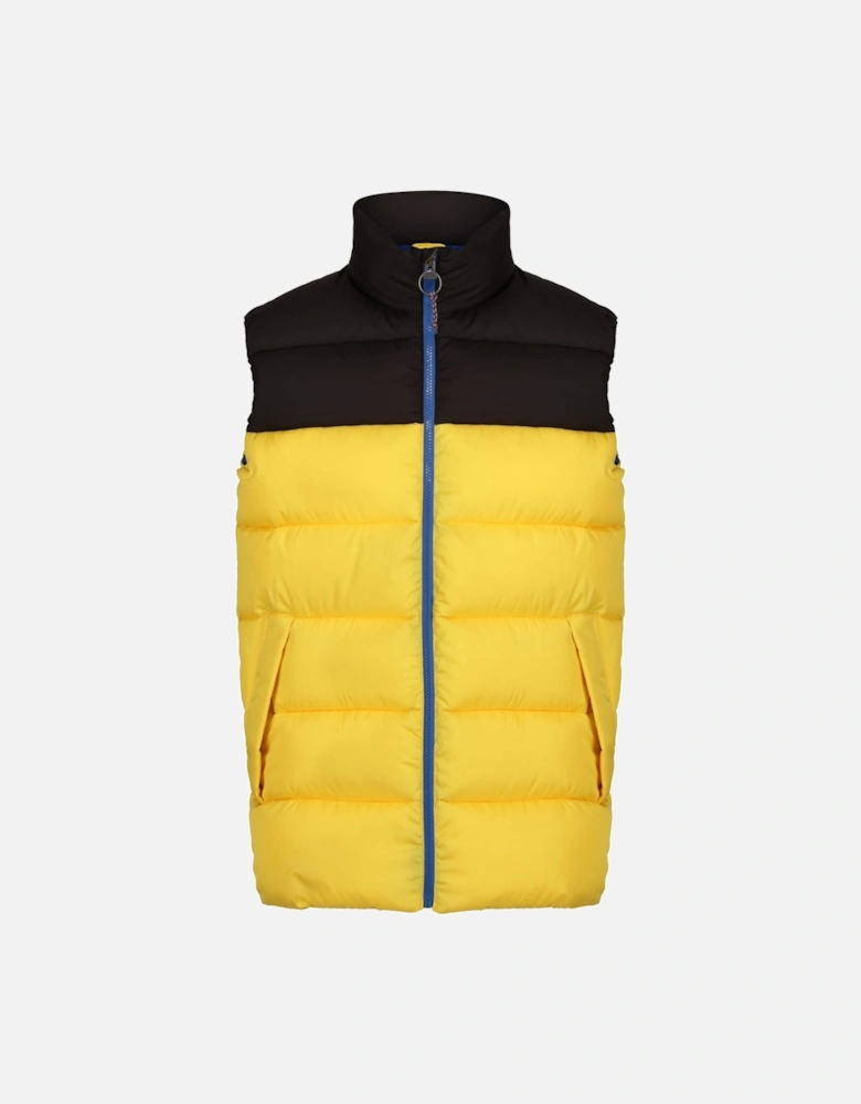 Mens Vintage Colour Block Gilet