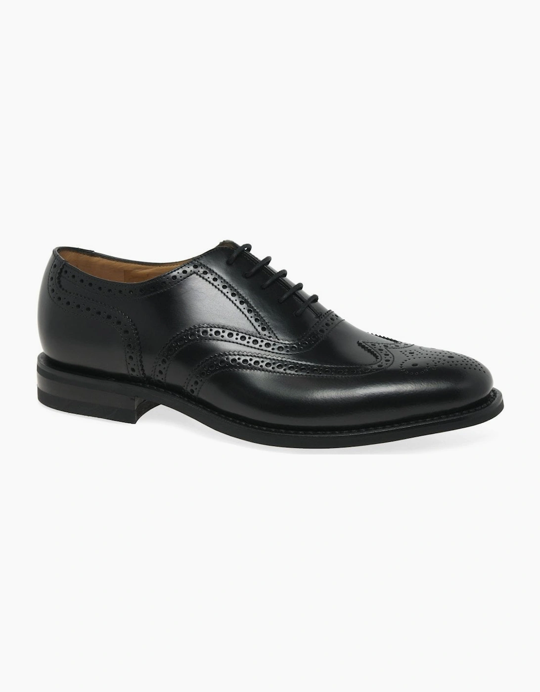 Loake Men's Black 302B Formal Oxford Brogues - Size: 9.5