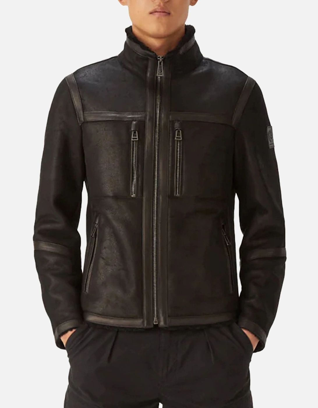 Tundra Shearling Black Leather Jacket, 6 of 5