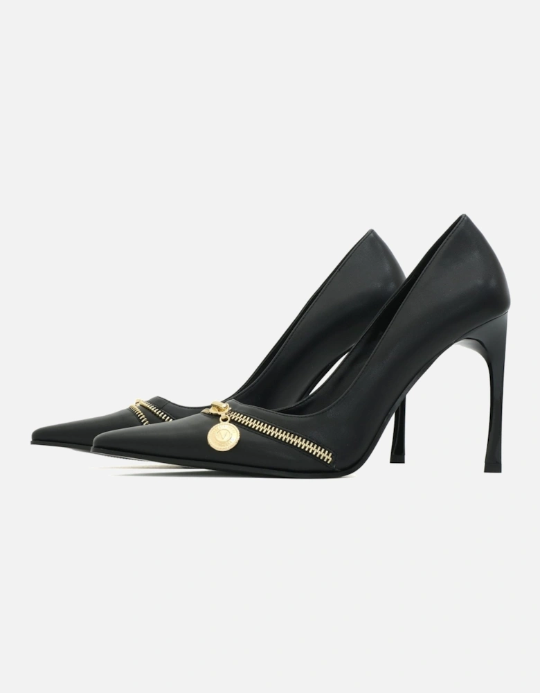 Zip Black Court Shoe