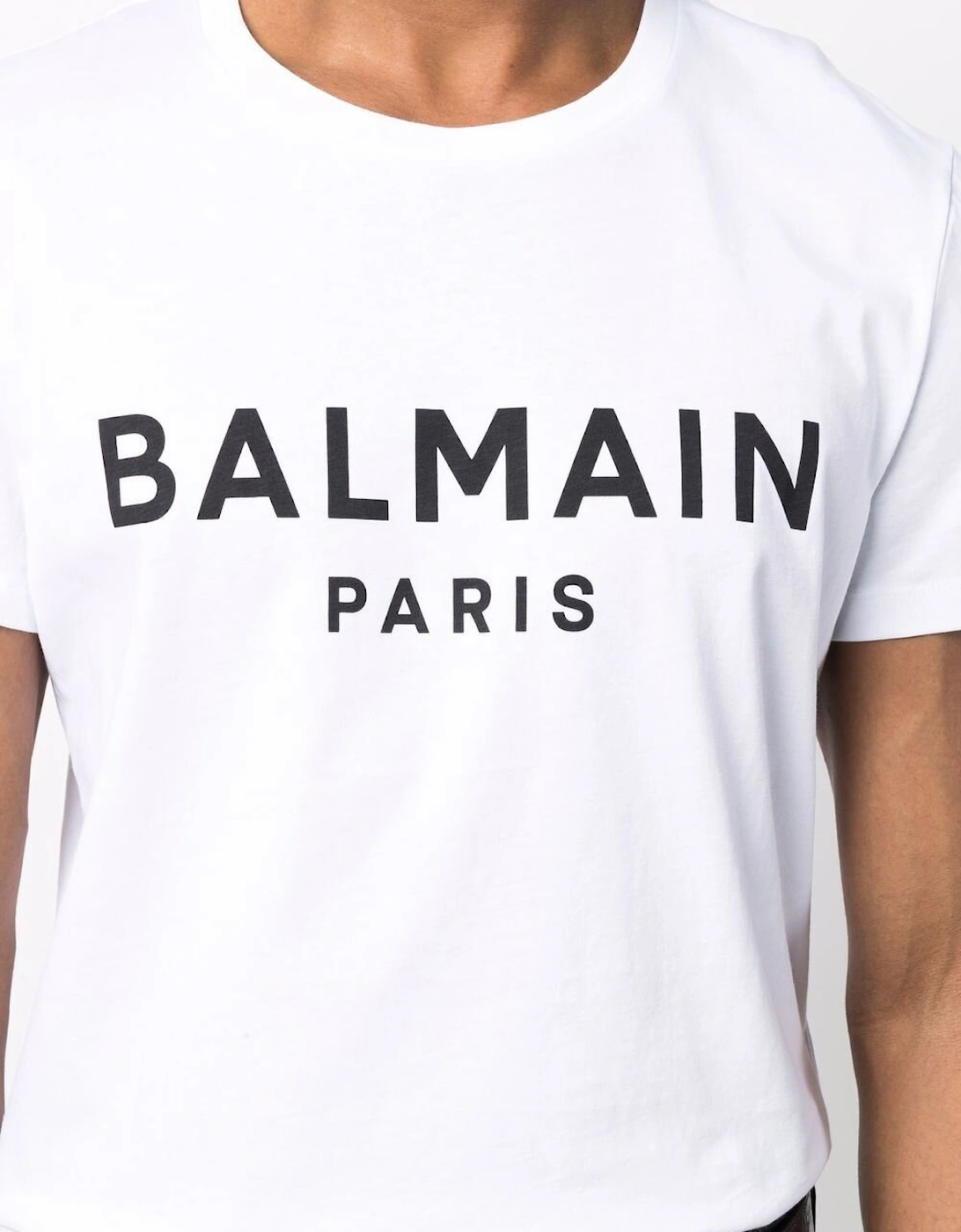 Paris Print Logo White T-shirt