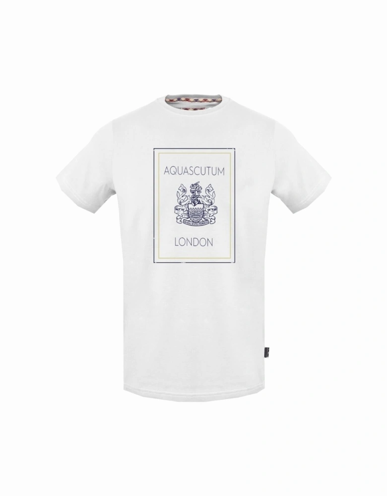 Navy London Logo White T-Shirt