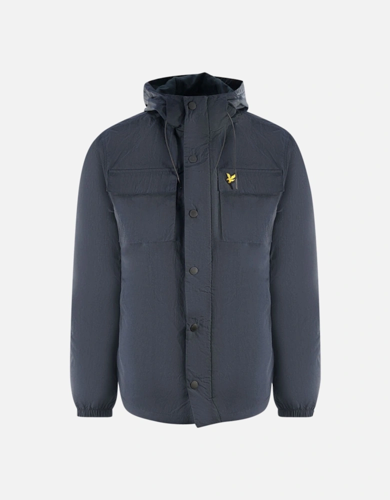 Lyle & Scott Hooded Pocket Navy Blue Jacket