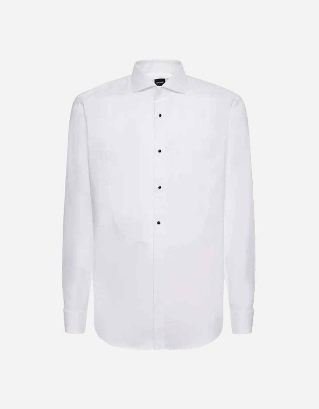 Boss Mens Slim Fit Dress Shirt White, 4 of 3