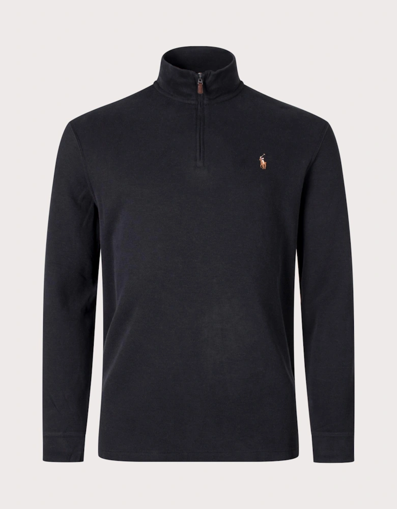 Estate-Rib Quarter Zip Knit