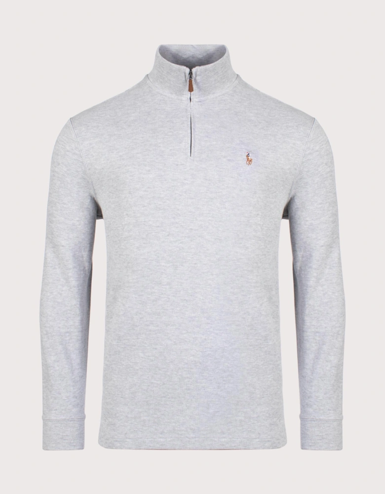 Estate-Rib Quarter Zip Knit