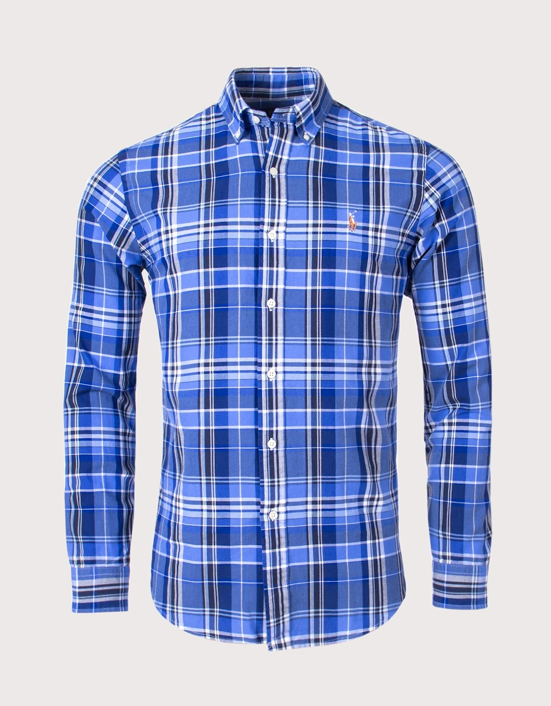 Custom Fit Checkered Oxford Shirt, 4 of 3