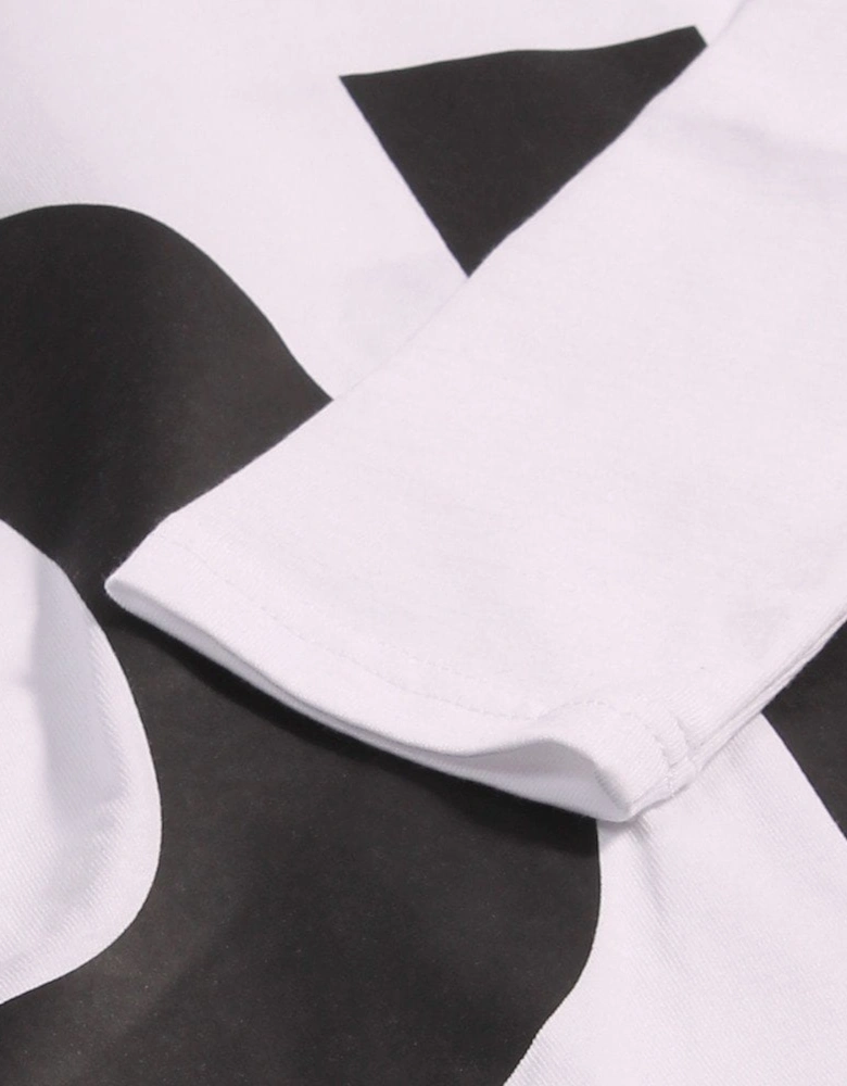 Boys Logo Print Long Sleeve T-Shirt White