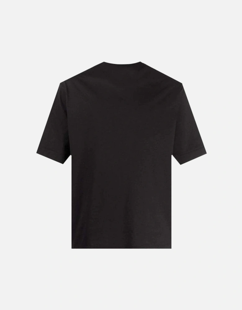 Men's Applique Patch T-Shirt Black