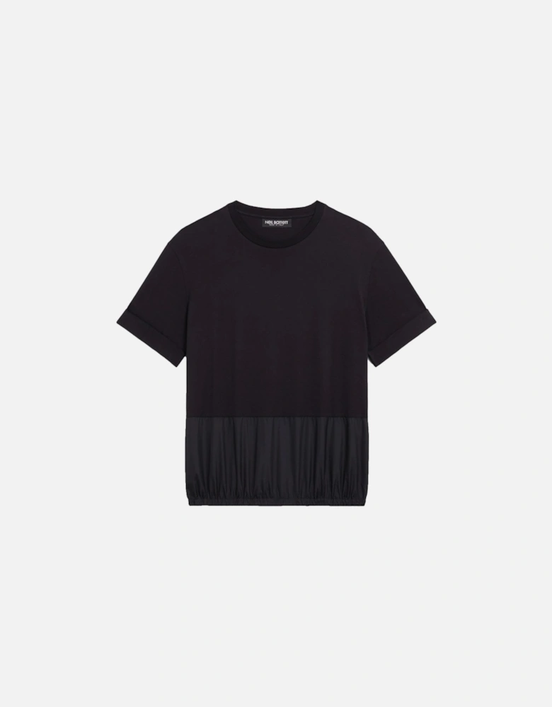 Men's Panelled Relax Fit T-shirt Black