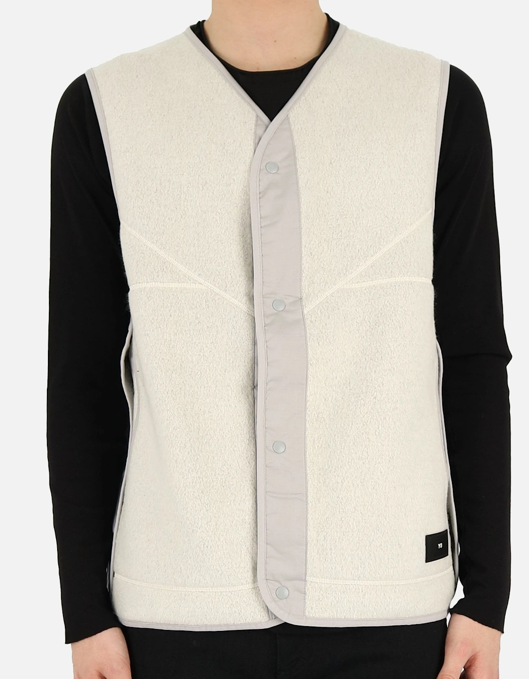 Button Through Grey Fleece Vest, 5 of 4