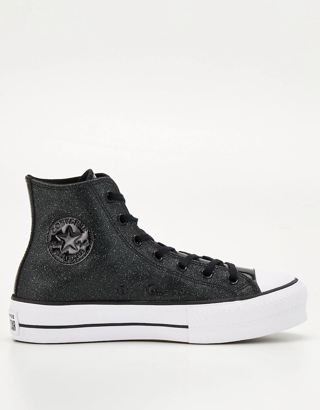 Chuck Taylor All Star Sparkle Party Lift Hi-Tops - Black, 7 of 6
