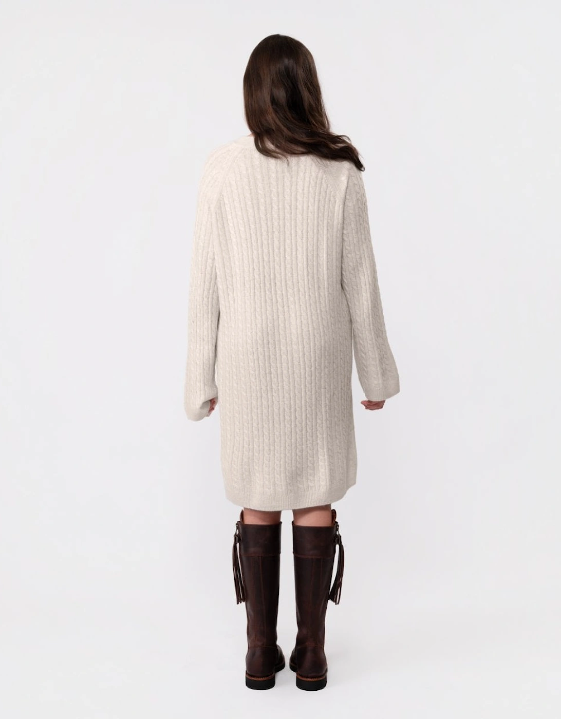 Cable Knit Womens Relaxed Jumper Dress