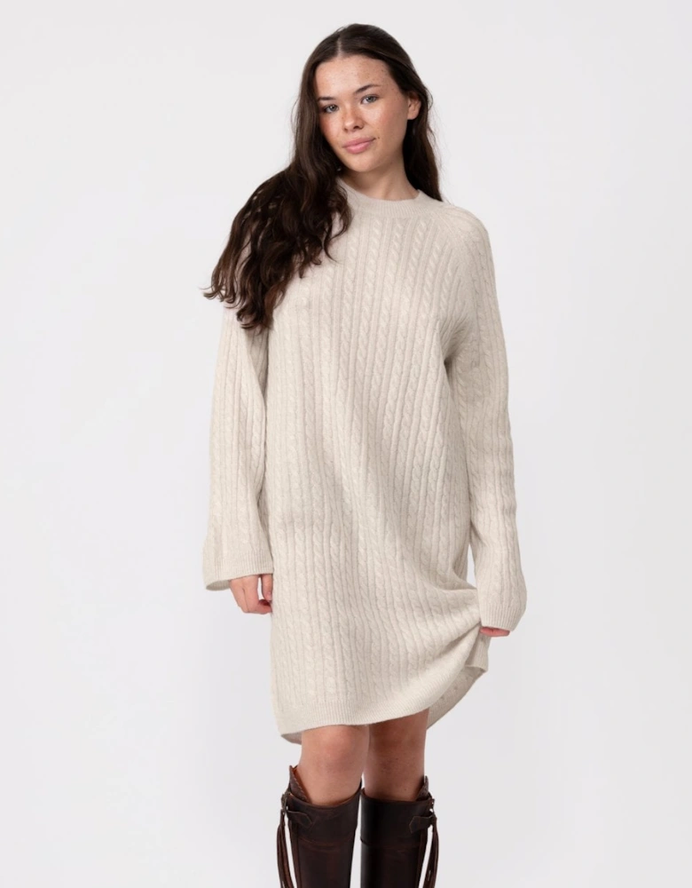 Cable Knit Womens Relaxed Jumper Dress