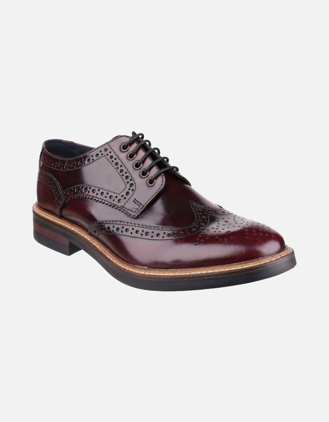 Woburn Mens Brogue Shoes, 4 of 3