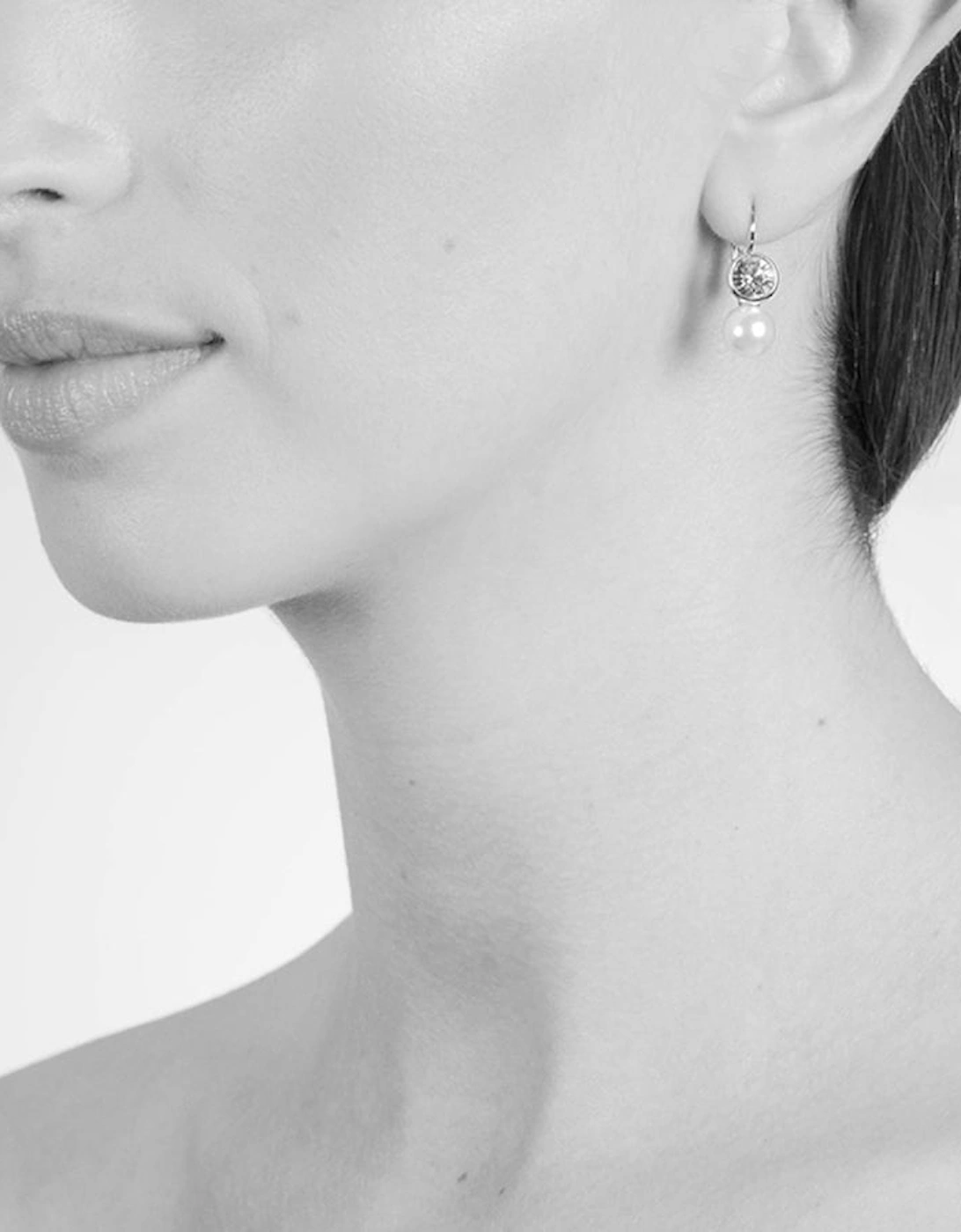 Cachet Mimi Earrings Platinum Plated. Lever Back