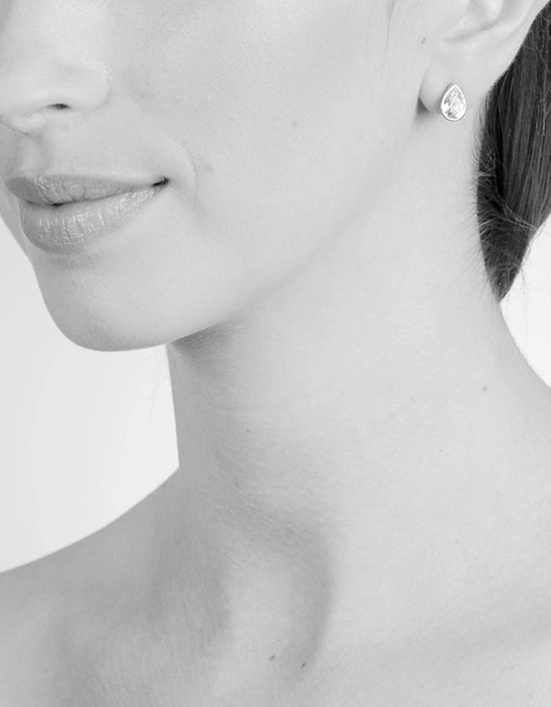 Cachet London Women's Blue Ran Silver Aquamarine Earrings - Image 3