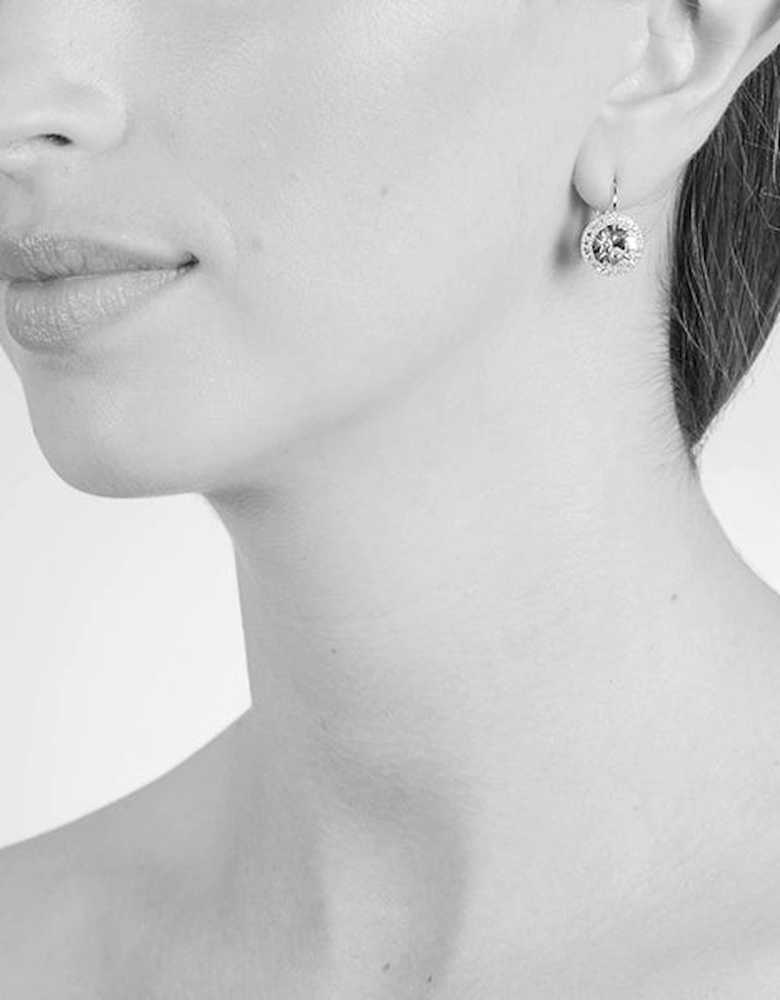 Cachet Sosie Pavee Earrings Platinum Plated