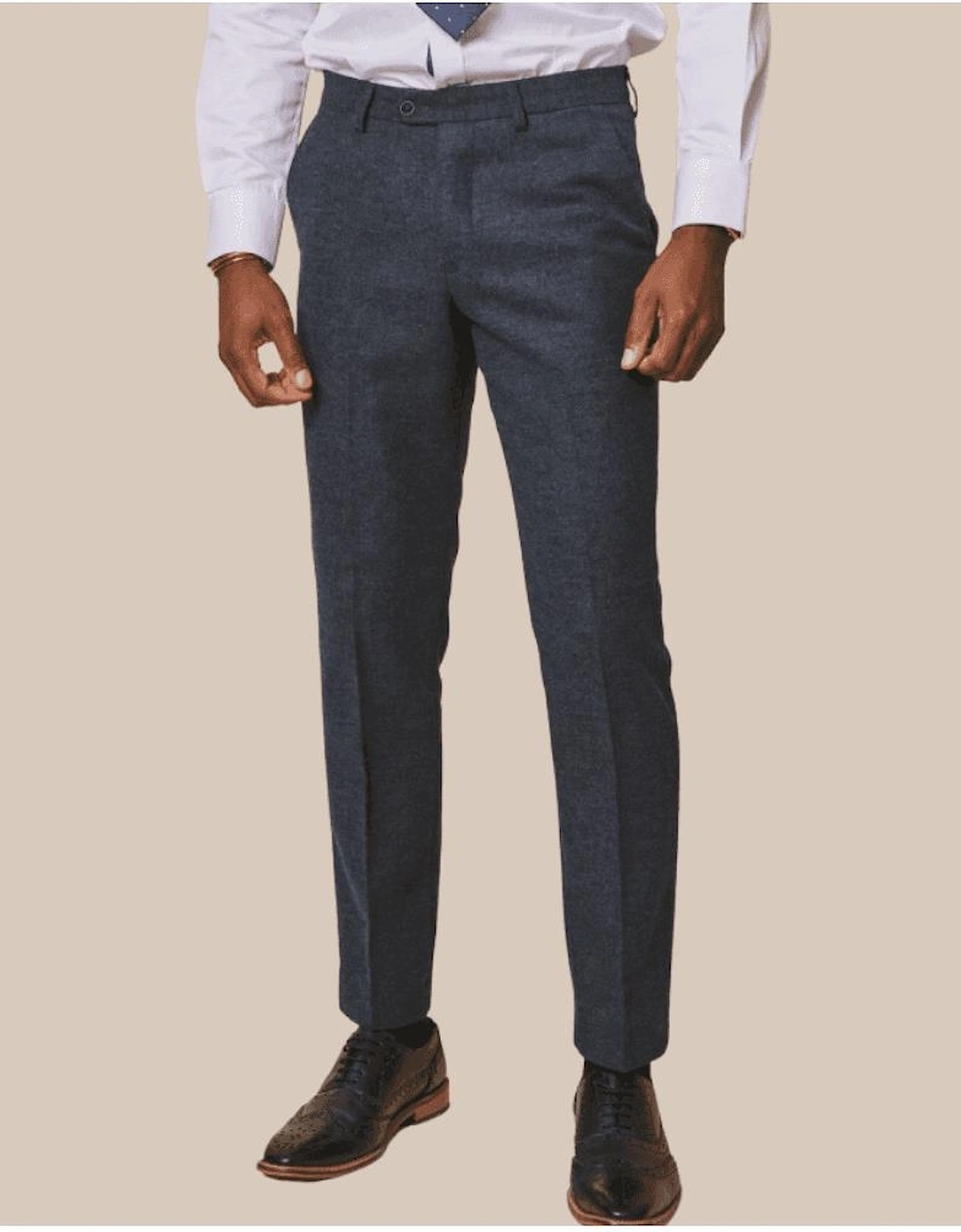 Marlow Blue Tweed Trousers, 5 of 4