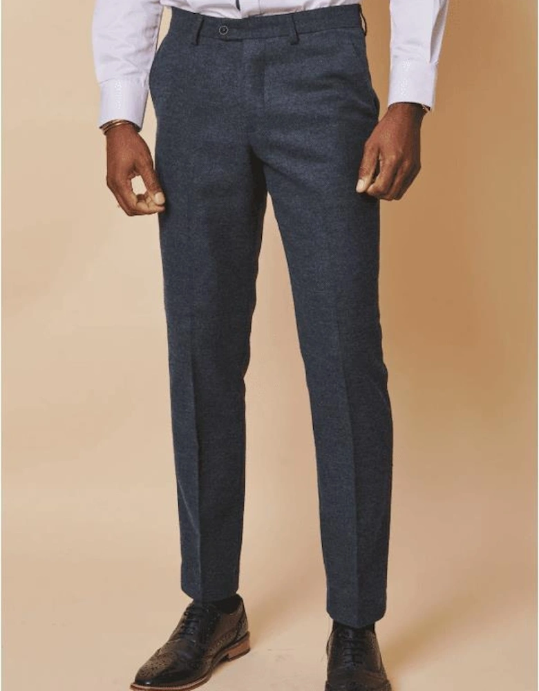 Marlow Blue Tweed Trousers