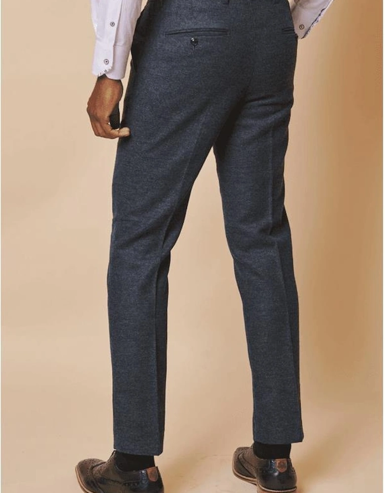 Marlow Blue Tweed Trousers