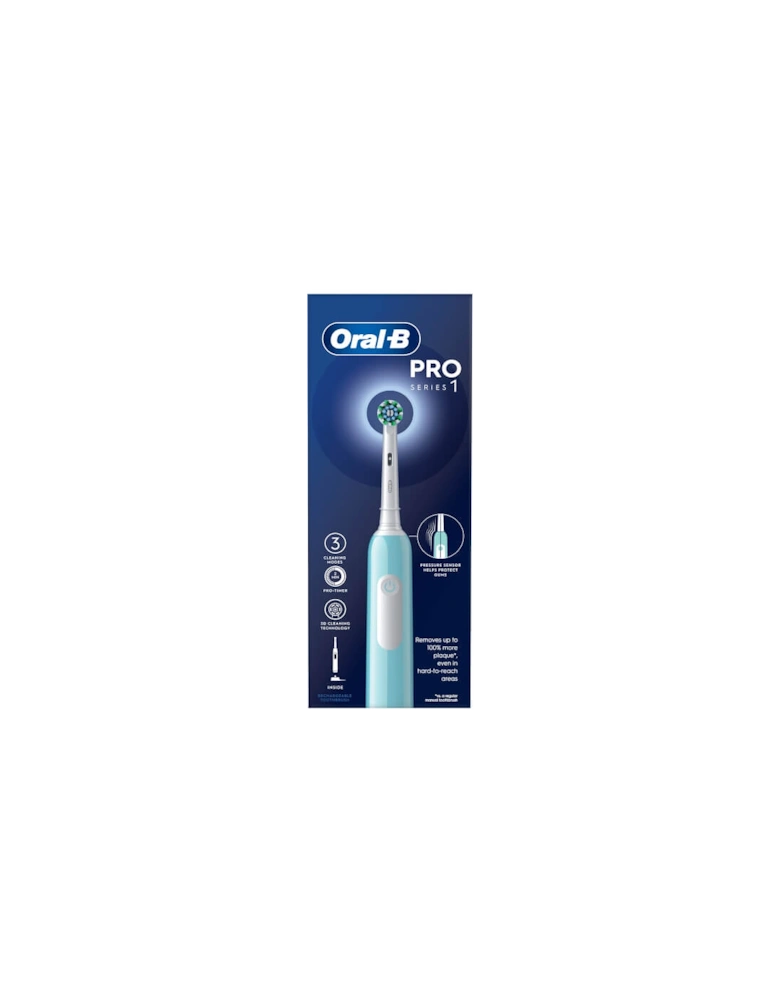 Pro Series 1 Cross Action Blue Electric Rechargeable Toothbrush