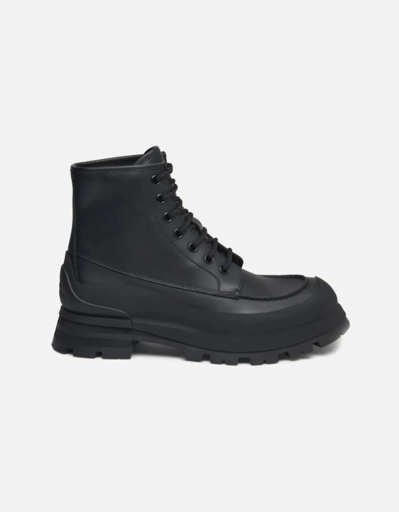Winter Leather Boots Black