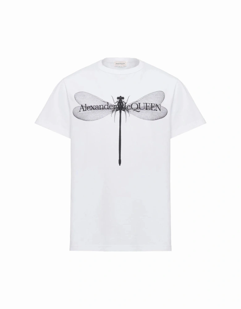 Dragonfly Print T-shirt White