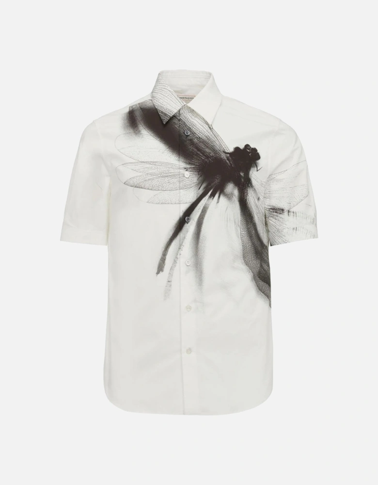 Dragonfly Printed Shirt White