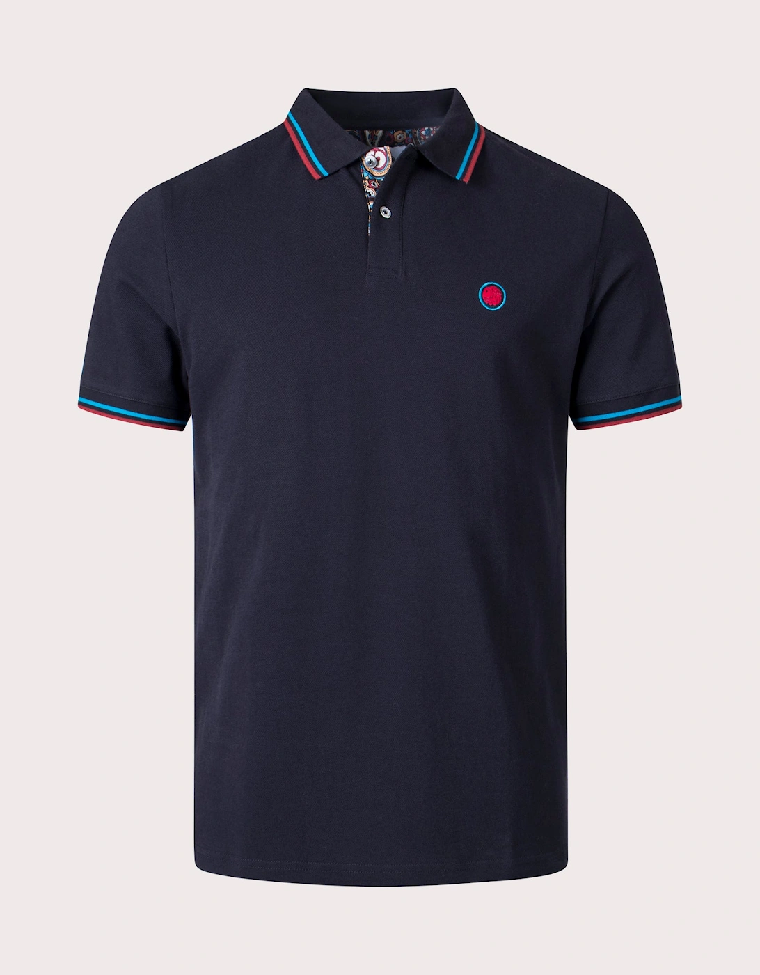 Wonderwall Paisley Placket Polo Shirt, 4 of 3