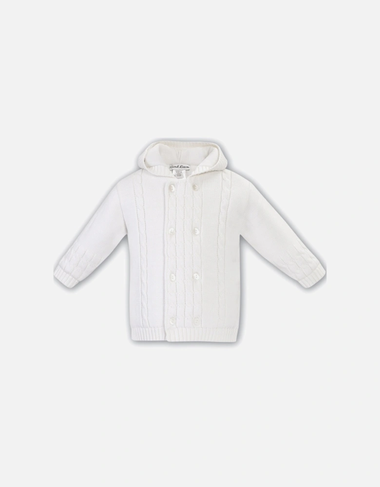 Ivory Knit Bomber