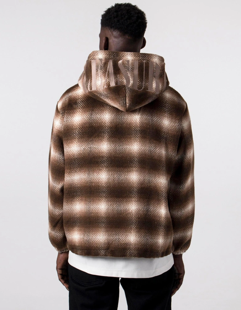Relaxed Fit Beyond Plaid Woven Hoodie