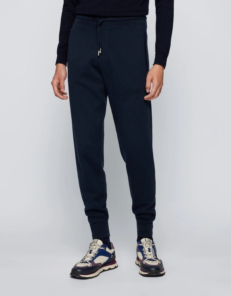 Nicoletto Regular Fit Wool Jogging Bottoms 404 Dk Blue