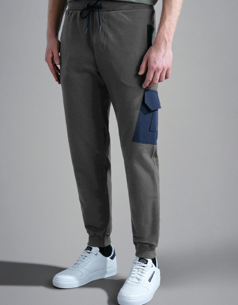 Men's Stretch Cotton Trackpants with Typhoon Details