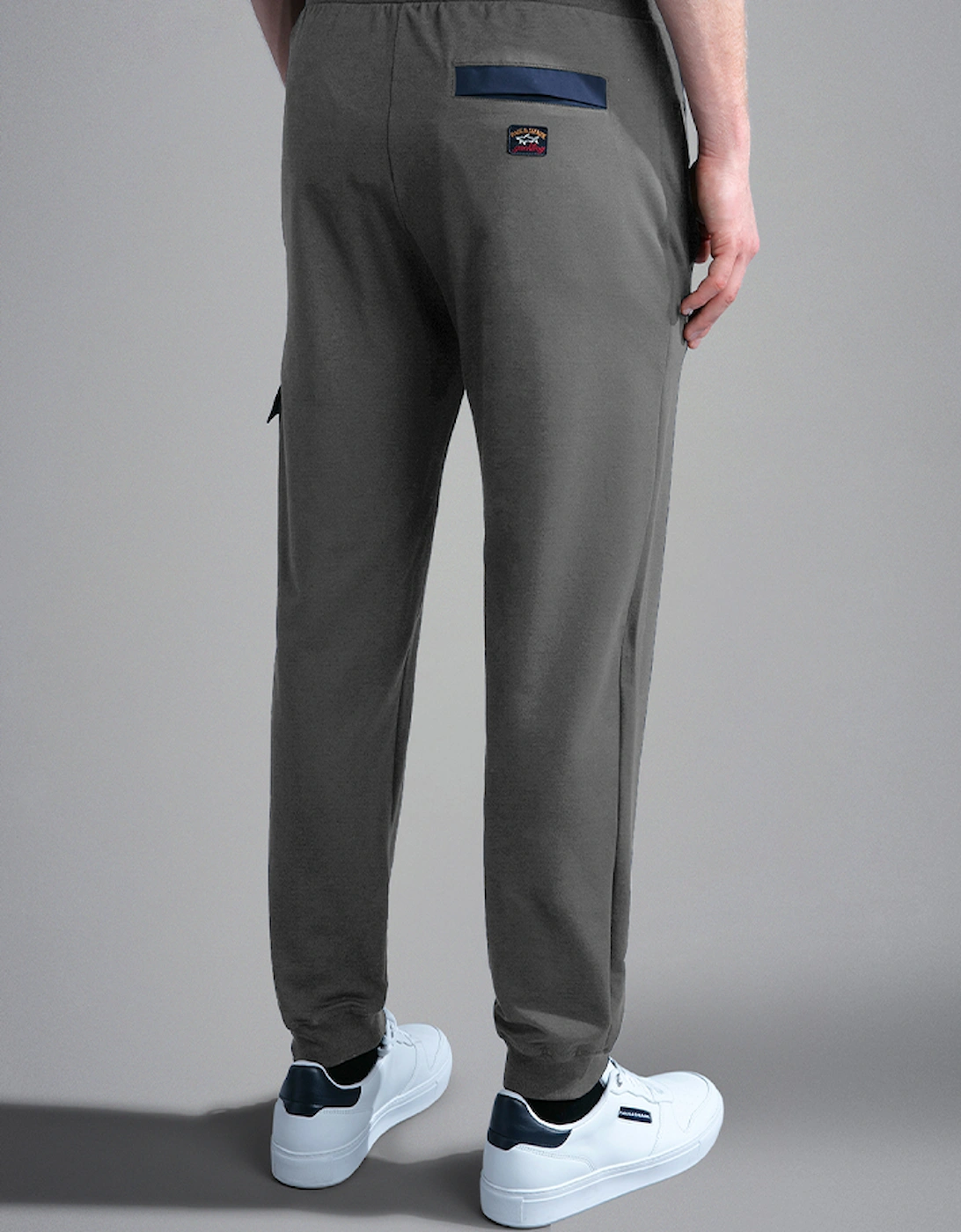 Men's Stretch Cotton Trackpants with Typhoon Details