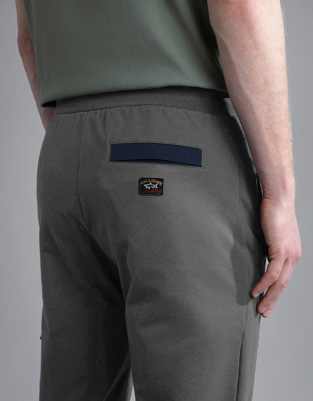 Men's Stretch Cotton Trackpants with Typhoon Details