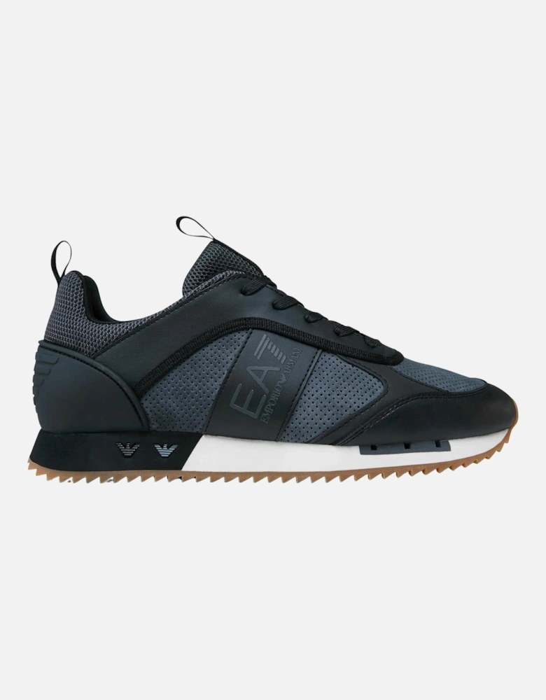 Leather Suede Runner - Black/Iron Gate